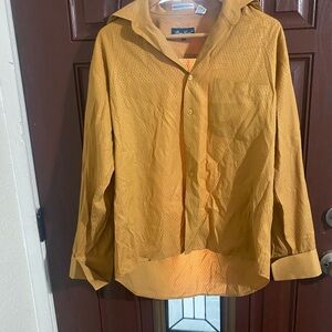 Pierre Cardin Mustard Button-Down Shirt